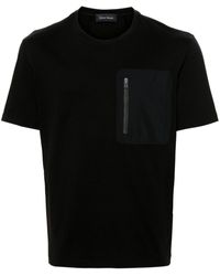 Herno - T-Shirt mit Reißverschlusstasche - Lyst