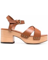 Tila March Powell Platform Sandals - Brown