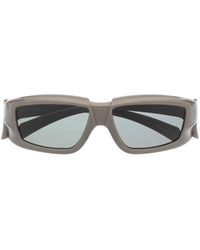 Rick Owens - Rectangular Frame Sunglasses - Lyst