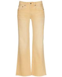 R13 - Joan Cropped Flared Jeans - Lyst