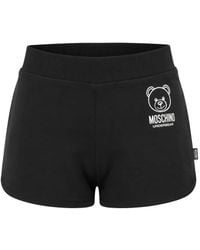 Moschino - Teddy Bear Logo-Print Shorts - Lyst