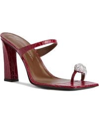 Giuseppe Zanotti - 90Mm Iconic Ring Crocodile-Effect Sandals - Lyst