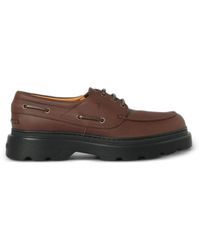 Tod's - Chaussures Bateau En Cuir À Semelle Épaisse - Lyst