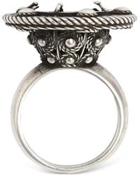 Ann Demeulemeester - Engraved Stone-Embellished Ring - Lyst