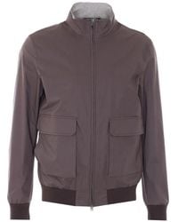 Herno - Chaqueta Con Cremallera Y Cuello Alto - Lyst
