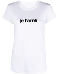 Zadig & Voltaire - T-shirt Met Tekst - Lyst