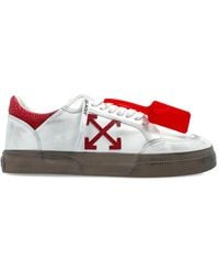 Off-White c/o Virgil Abloh - Arrow Textured Leather Sneakers - Lyst