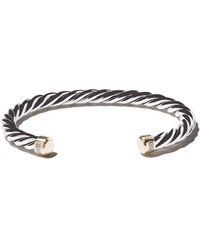 David Yurman Pulsera de diseño entrelazado en plata de ley - Metálico