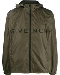 Givenchy - Chaqueta con capucha y logo - Lyst