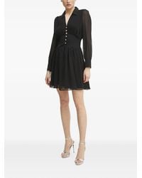 Morgan - Button-Fastening Long-Sleeve Mini Dress - Lyst