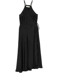 MOUTAKI - V-Neck Midi Wrap Dress - Lyst