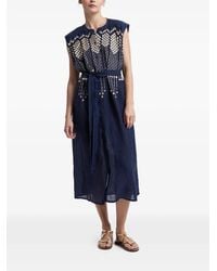 Greek Archaic Kori - Embroidered Belted Dress - Lyst