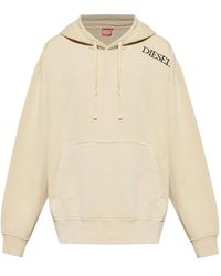 DIESEL - Sudadera con capucha y logo bordado - Lyst