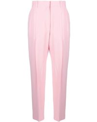 Alexander McQueen - Pleated High-rise Tailored Trousers - Lyst