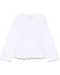Liu Jo - Giacca Denim Con Finiture All'Uncinetto - Lyst