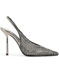 Le Silla - 100Mm Gilda Crystal-Embellished Slingback Pumps - Lyst