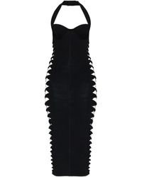 Balmain - Midi-Jurk Met Uitgesneden Detail - Lyst