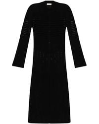 Akep - Pointelle-Knit Long-Sleeve Cardigan - Lyst