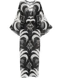 Johanna Ortiz - Spiritual Healers cape-sleeve maxi dress - Lyst