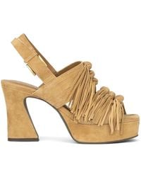 Ash - Sandales En Daim Oprah À Franges - Lyst
