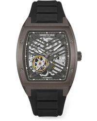 Kenneth Cole - Skeleton Tonneau 43Mm Watch - Lyst
