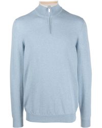 Fedeli - Favonio Quarter-Zip Cashmere Jumper - Lyst