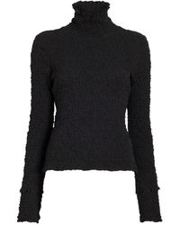 Proenza Schouler - Harriet Smocked Jacquard Top - Lyst