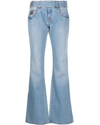 Versace - Flared Denim Jeans - Lyst