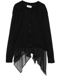 MEIMEIJ - Ruffled Open-Back Cardigan - Lyst