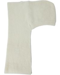 Moncler - Schal Aus Geripptem Strick - Lyst