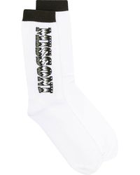 Missoni Socken mit Logo-Stickerei - Weiß