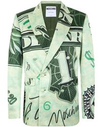 Moschino - Graphic-Print Double-Breasted Suit - Lyst