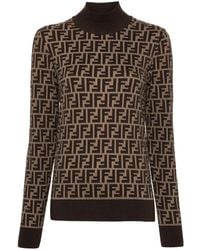 Fendi - Trui Met Ff-Jacquard - Lyst
