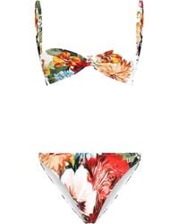 Dolce & Gabbana - Maillot De Bain À Fleurs - Lyst