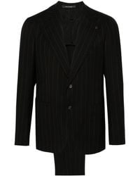 Tagliatore - Single-Breasted Striped Suit - Lyst