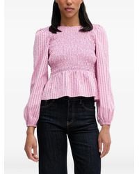 Marc O' Polo - Shirred Striped Blouse - Lyst
