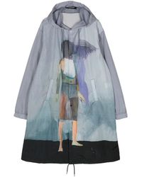 Undercover - Graphic-Print Hooded Raincoat - Lyst