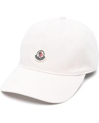 Moncler - Logo-Patch Cotton Baseball Hat - Lyst