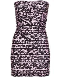 KNWLS - Skinn Minikleid Mit Blüten-Print - Lyst