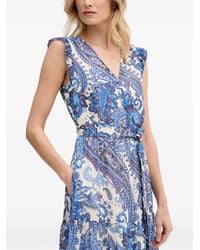 Ouí - Paisley-Print Ruffled Maxi Dress - Lyst