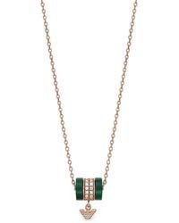 Emporio Armani - Eagle-Charm Necklace - Lyst