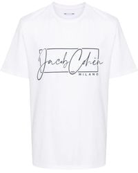 Jacob Cohen - T-shirt en coton à logo imprimé - Lyst
