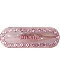 Prada - Logo-Lettering Hair Clip - Lyst