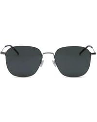 Saint Laurent - Rectangle-Frame Logo-Engraved Sunglasses - Lyst