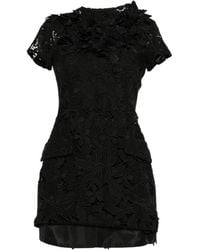Sportmax - Ala Floral-Lace Mini Dress - Lyst