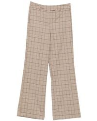 MAISON 123 - Layla Check-Pattern Trousers - Lyst