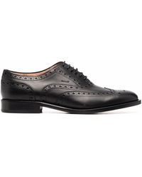 Bally Perforated Lace-up Shoes - Black