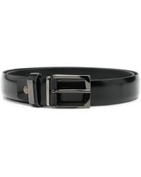 Carlo Pignatelli - Logo-Plaque Leather Belt - Lyst