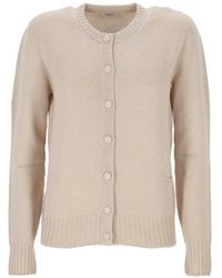 Agnona - Button-Up Knitted Cardigan - Lyst
