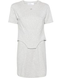 GIUSEPPE DI MORABITO - Corset-Detail Cotton Dress - Lyst